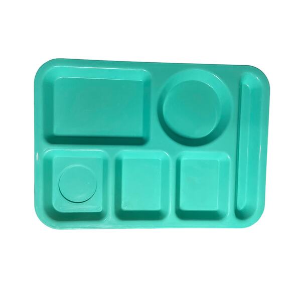 LOT of 7 Vintage MELAMINE Melmac DIVIDED Cafeteria FOOD Trays Tucker SiLite 614‎ - Picture 4 of 15